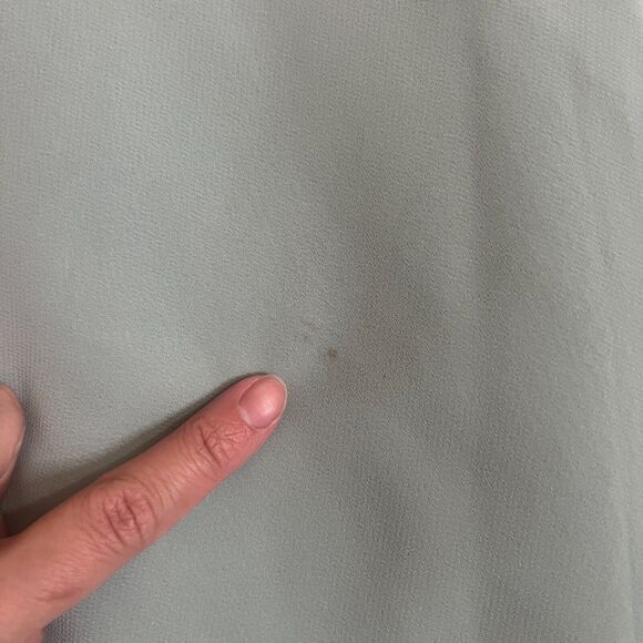 David's Bridal Womens Maxi Gown Dress Size 0 Sage Green Bridesmaid Prom Formal - Picture 12 of 13